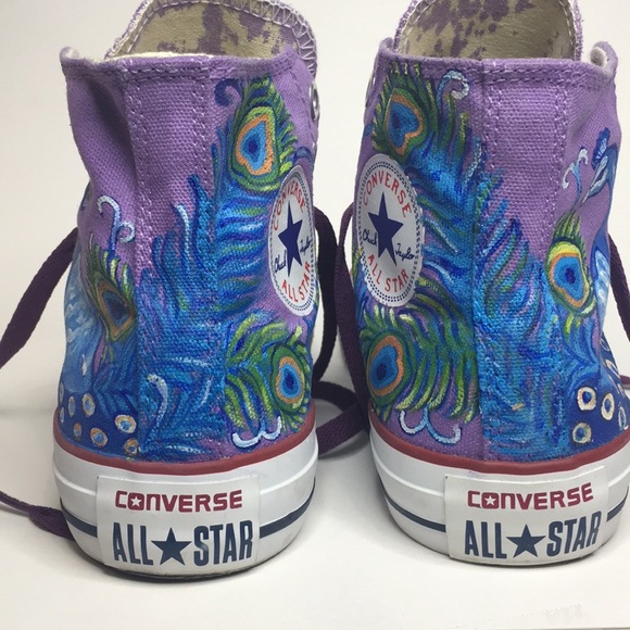CONVERSE custom painted Wm’s 7 Men’s 5 Eur 37.5